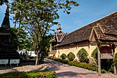 Vientiane, Laos - Wat Si Saket, the gallery enclosing the sim. 